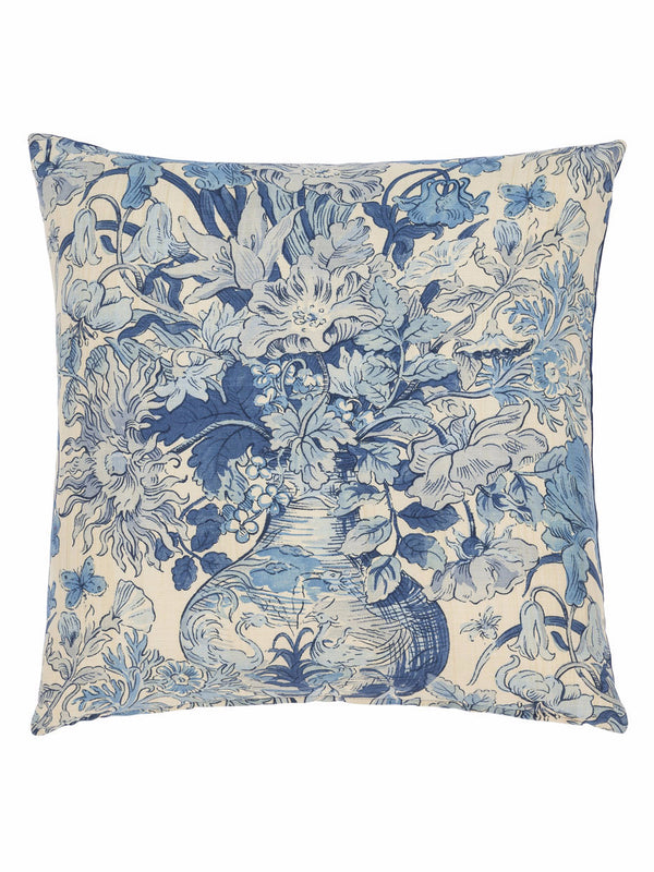 Blue Floral Cushion (various styles) - Hamptons House - 1