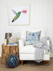 Blue Floral Cushion (various styles) - Hamptons House - 2