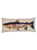 Hand-stitched Indian Crewelwork Fish Cushion - Hamptons House - 1
